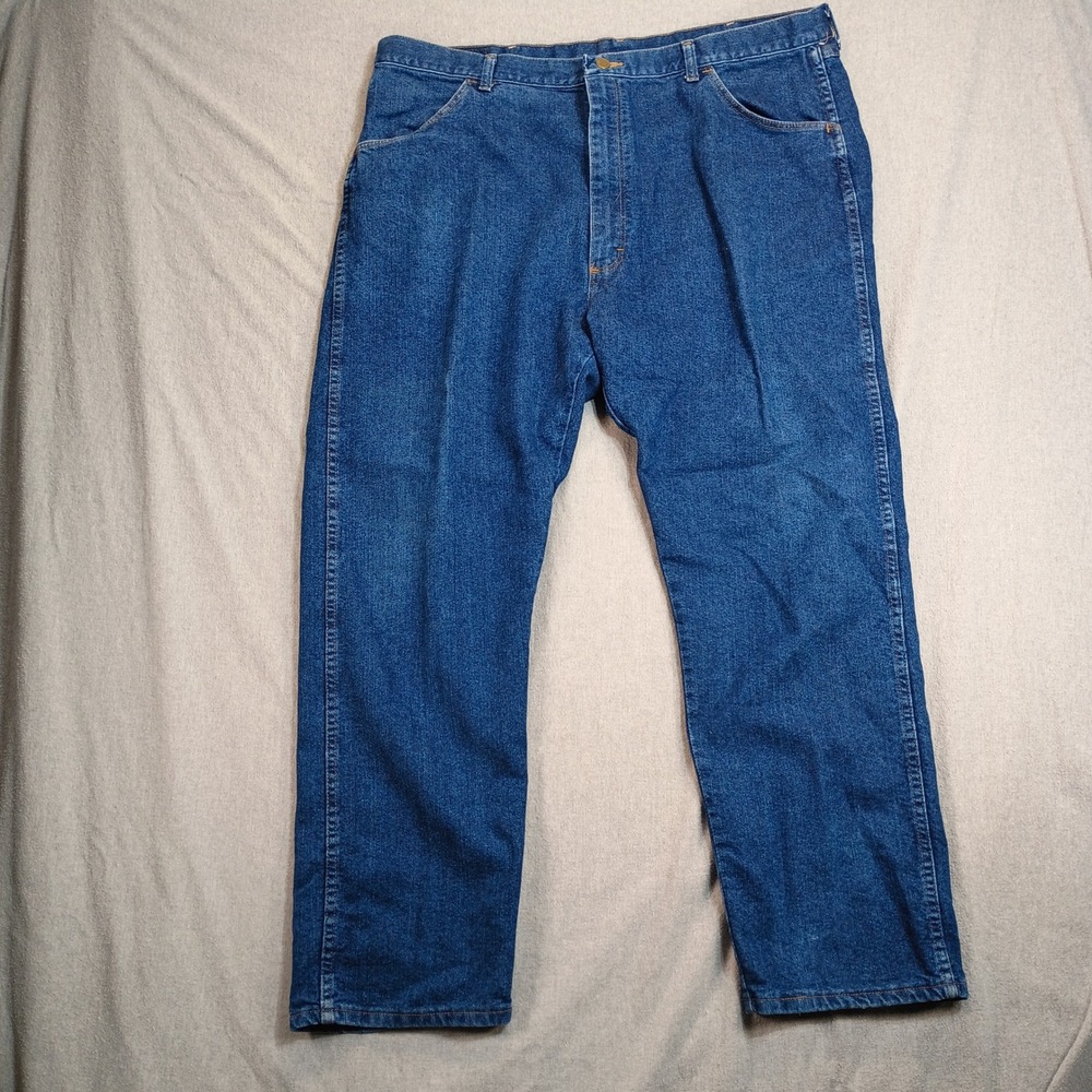 Wrangler Carpenter Jeans Mens 40x29 Blue Rugged Wear Relaxed Fit Denim Cowboy